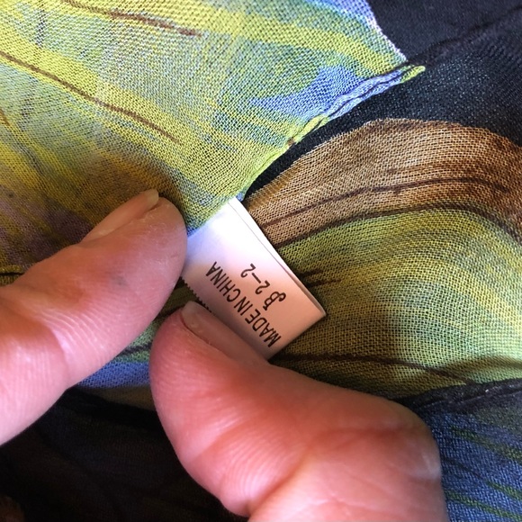 Unbranded Women's Silk Genuine 100% Pure Silk Black Transparent Butterfly 65x20” - Picture 2 of 5